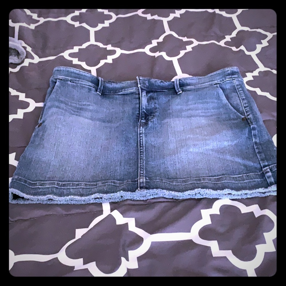Mini Jean Skirt